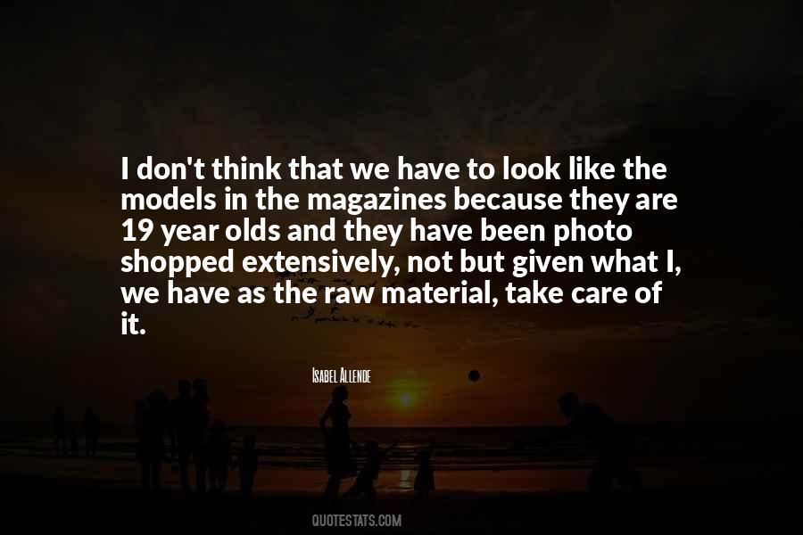 Quotes About Models In Magazines #1792270