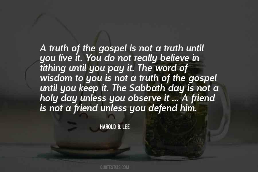 Quotes About The Word Of Wisdom #656801