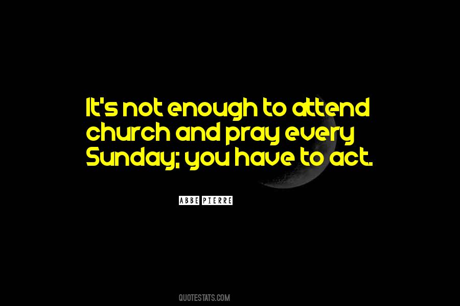 Attend Church Quotes #120127