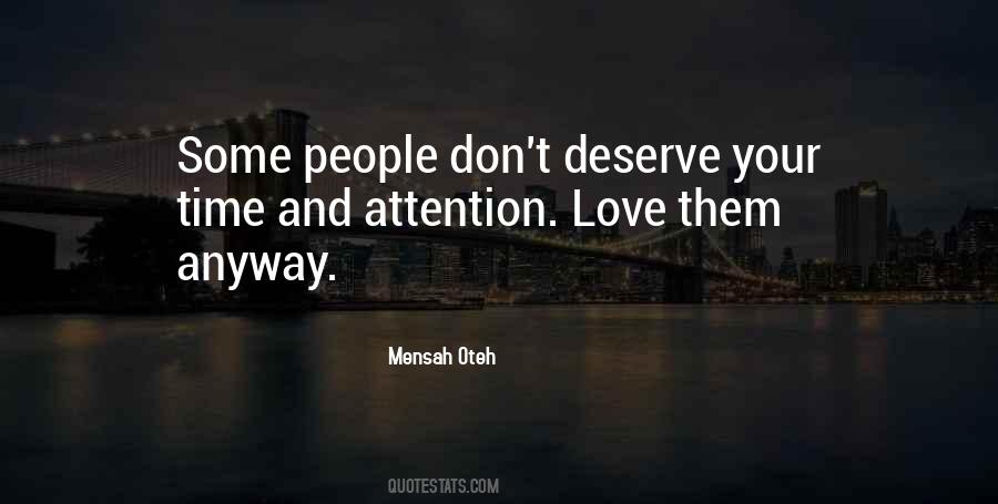 Attention Love Quotes #510996