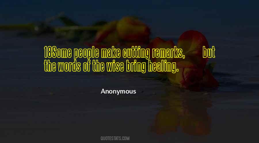 Words Of Healing Quotes #1533502
