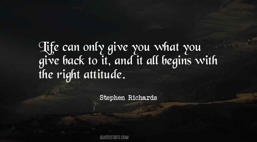 Attitude To Life Quotes #130310