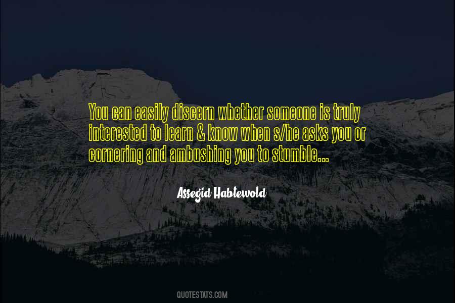Learn To Discern Quotes #415397