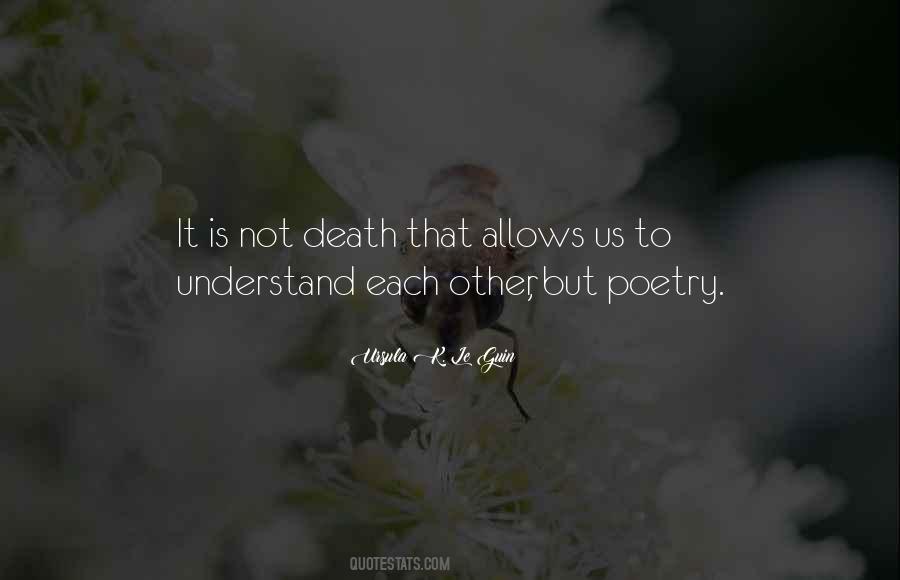 Death Poetry Quotes #1446717