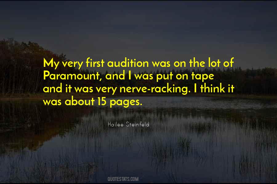 Audition Quotes #1242667