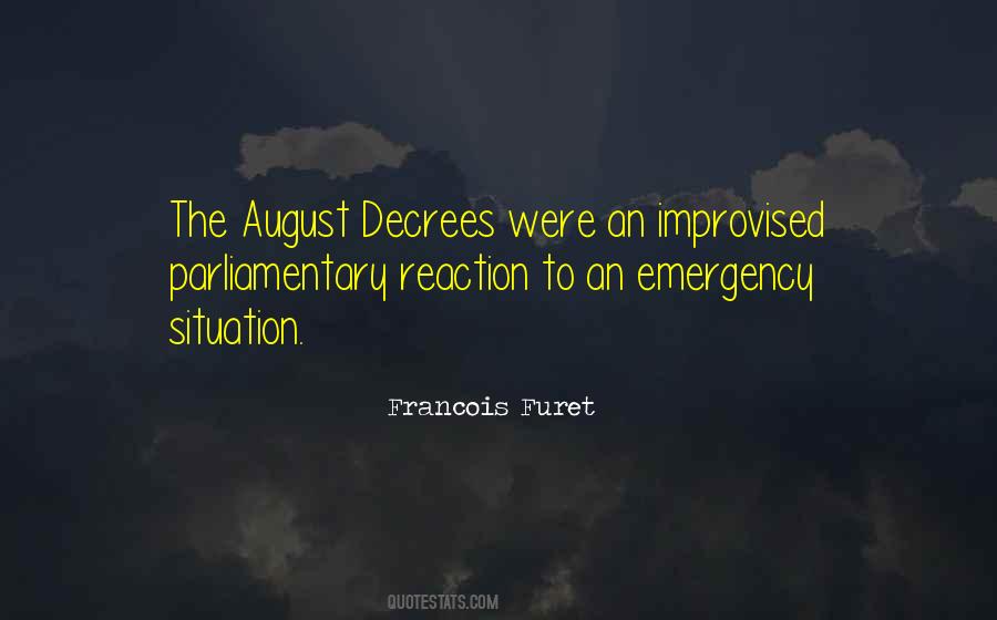 August Decrees Quotes #181528