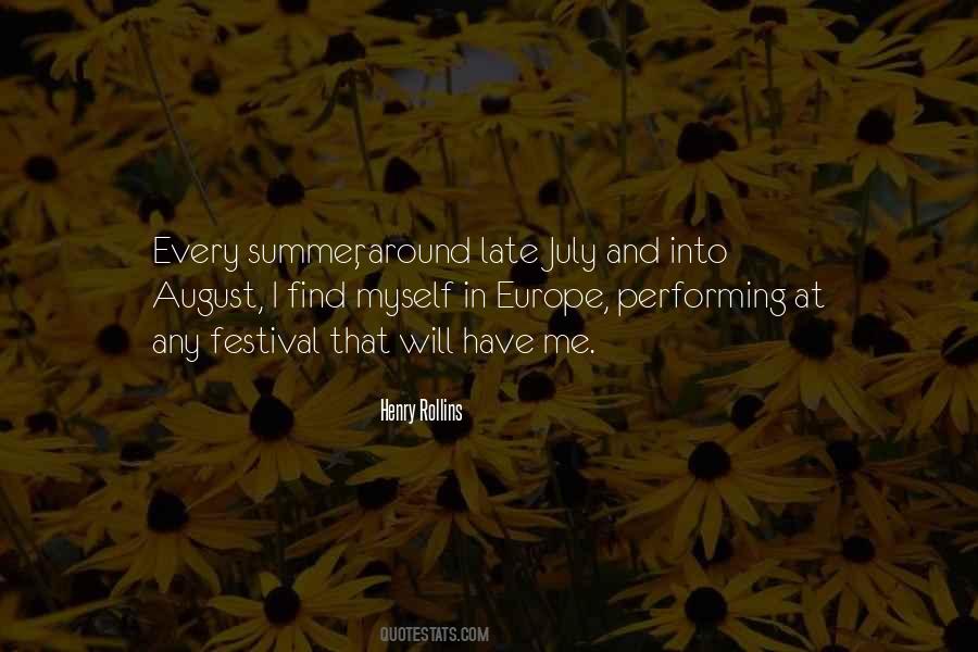 August Summer Quotes #1245670