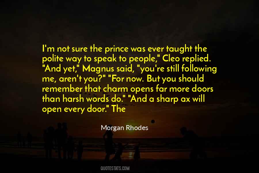 Open The Way For Quotes #820090