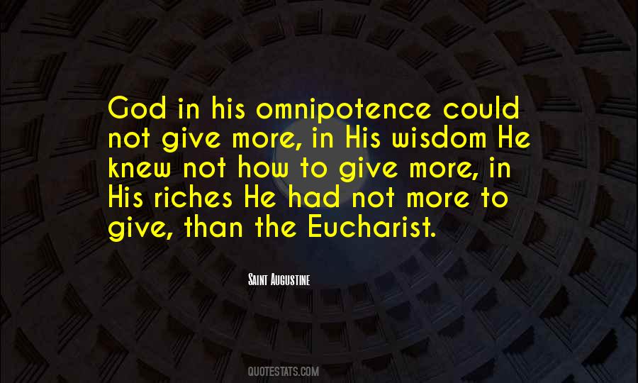 Augustine Eucharist Quotes #710130