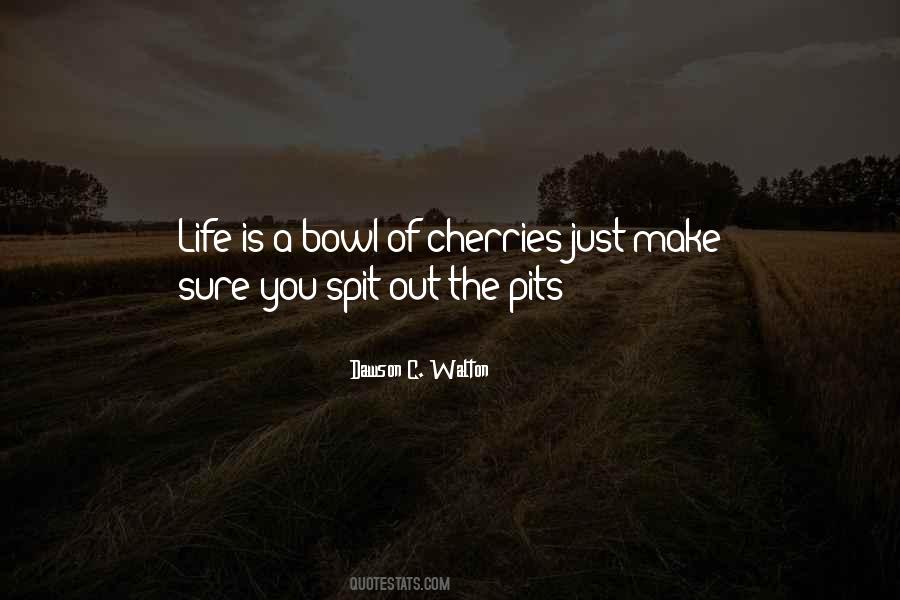 Life Is Just A Bowl Of Cherries Quotes #1226831
