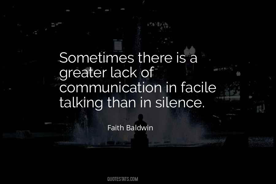 Silence Communication Quotes #1144987