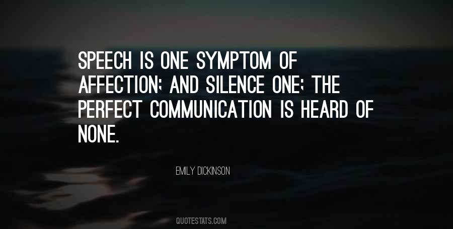 Silence Communication Quotes #1563117
