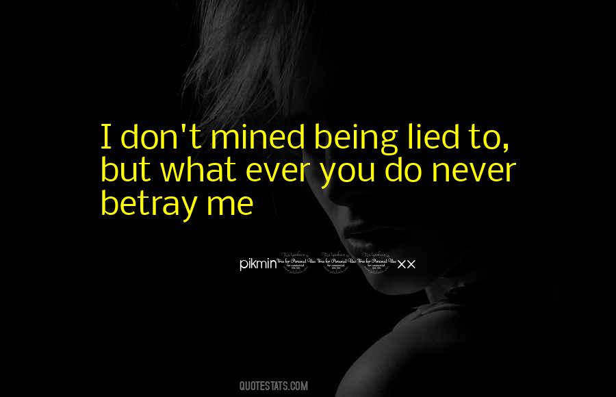 You Lied To Me Quotes #1180564