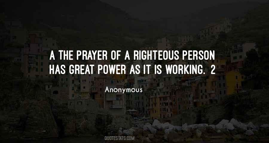 Righteous Person Quotes #1411571