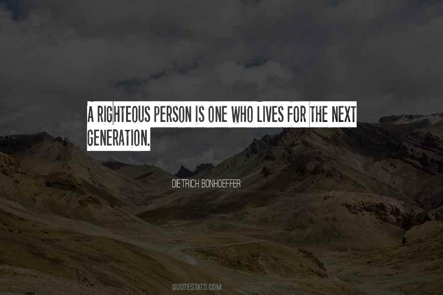 Righteous Person Quotes #293741