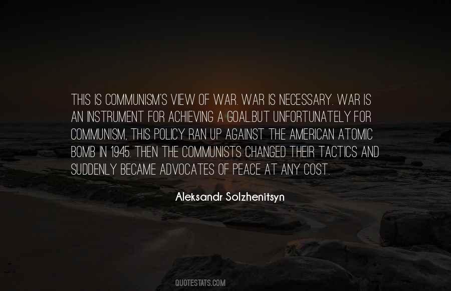 Peace War Quotes #17185