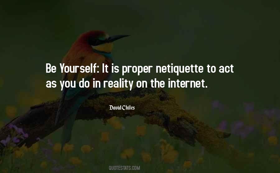 Internet Netiquette Quotes #1051246