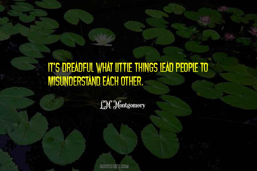 Quotes About Misunderstanding People #525504