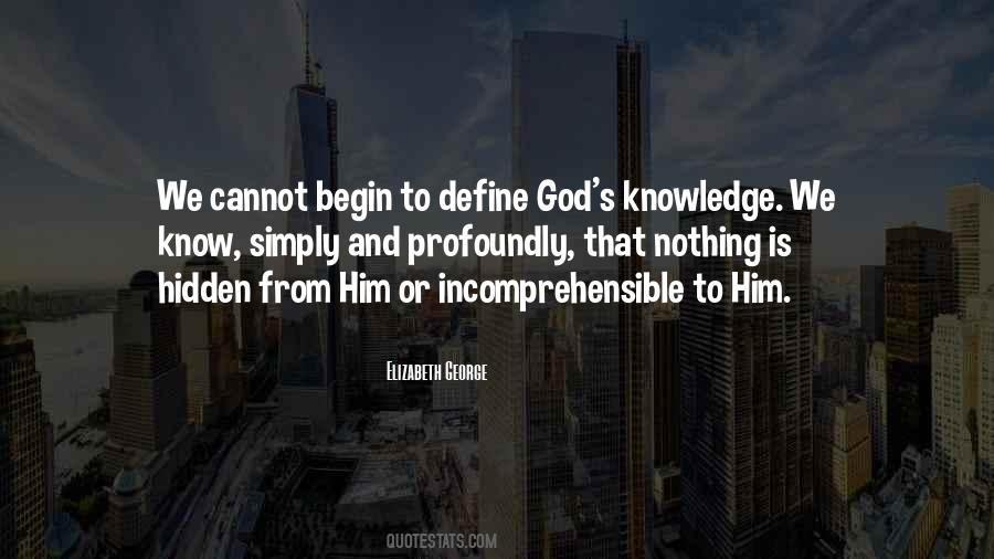Knowledge From God Quotes #1033495