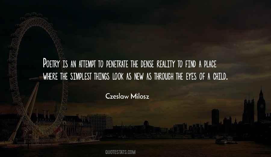 Milosz Poetry Quotes #1281702