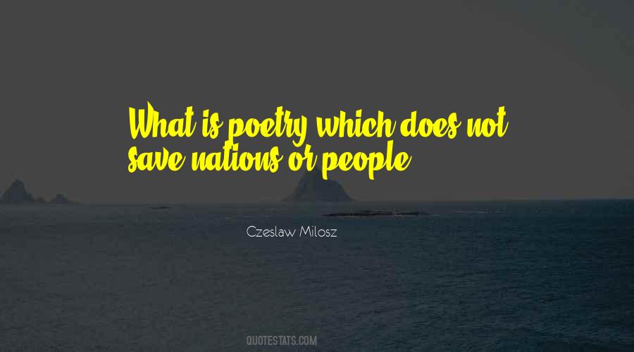 Milosz Poetry Quotes #16417