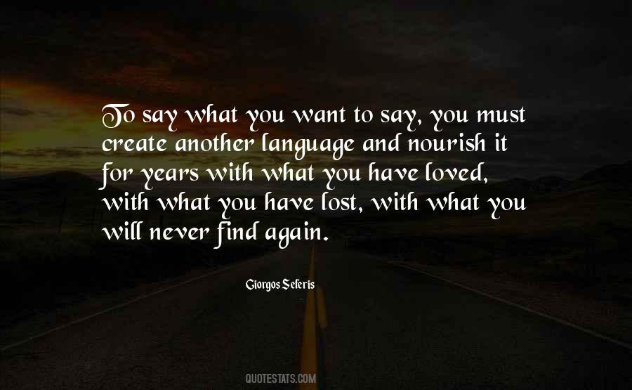 Lost Years Quotes #474287