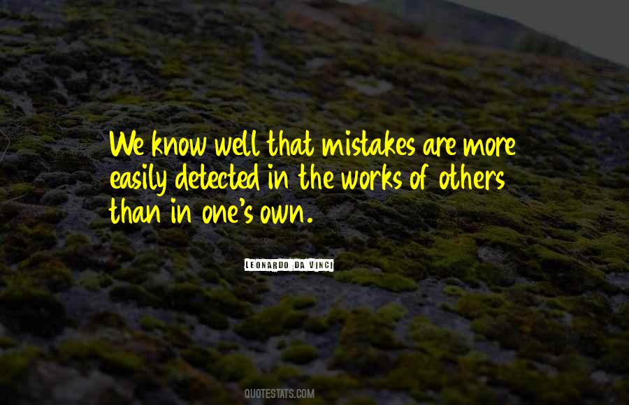 Quotes About Mistakes Of Others #201192