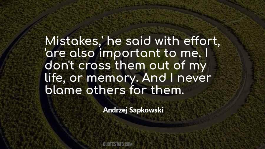 Quotes About Mistakes Of Others #24313