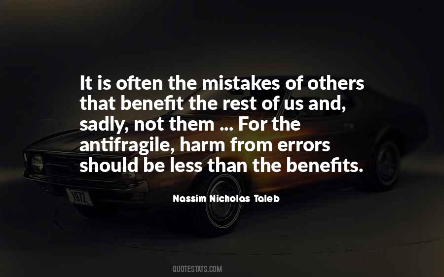 Quotes About Mistakes Of Others #802675