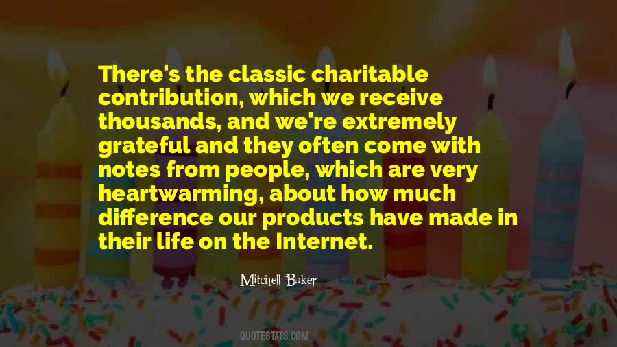 Charitable Contribution Quotes #1199840