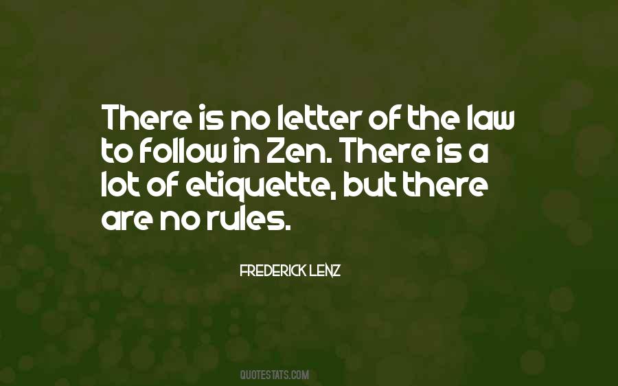 Etiquette Rules Quotes #1227773