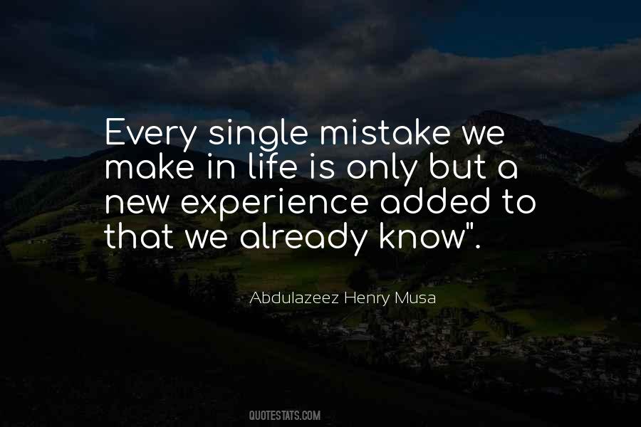 Quotes About Mistake In Life #400685