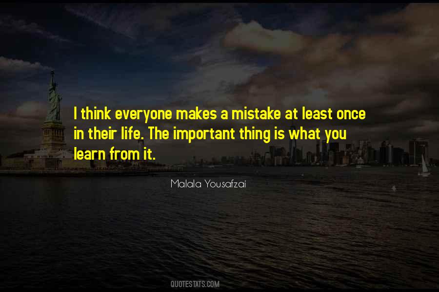 Quotes About Mistake In Life #760658