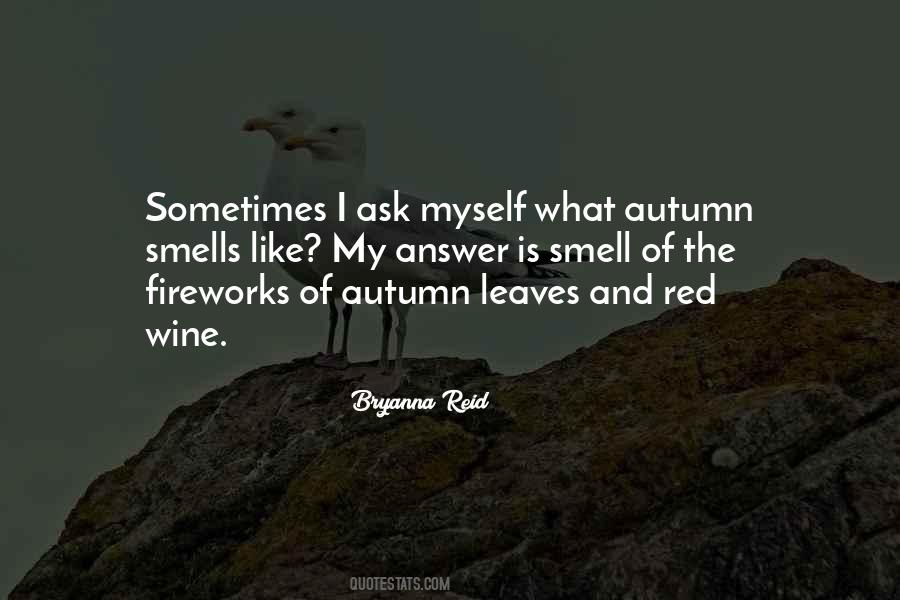 Autumn Smell Quotes #1850598