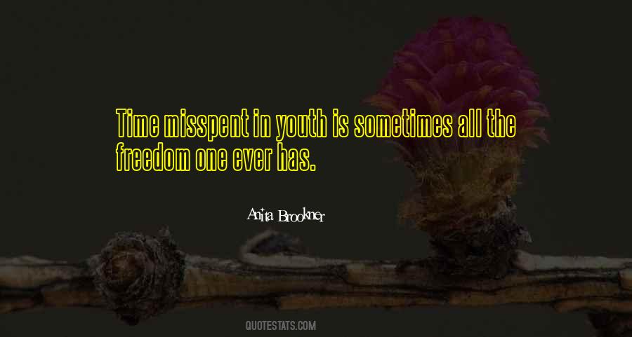 Quotes About Misspent #921017