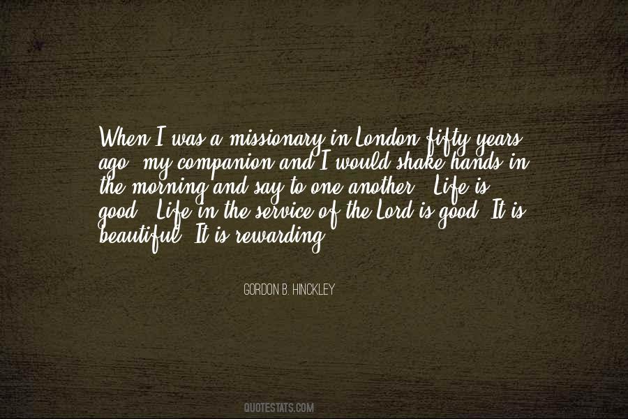 Quotes About Missionary Service #215698
