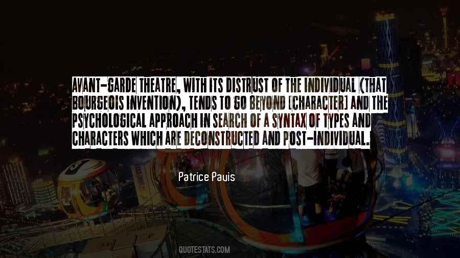 Avant Garde Theatre Quotes #719770