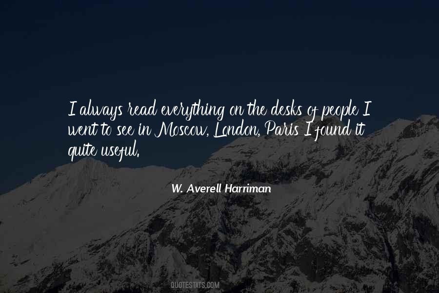 Averell Harriman Quotes #960148