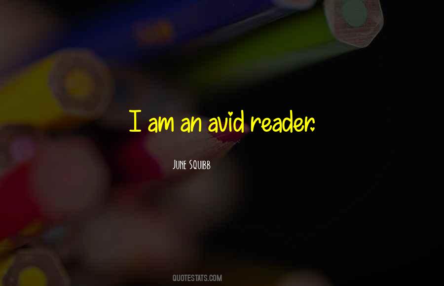 Avid Reader Quotes #293980