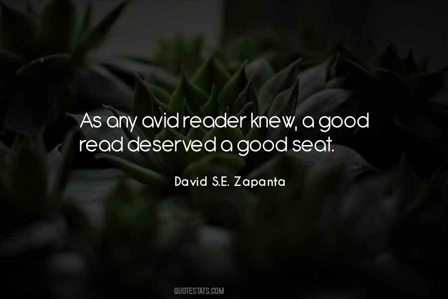 Avid Reader Quotes #396923