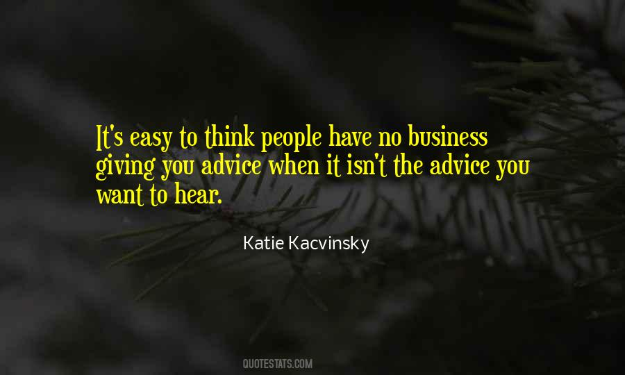 Business Advice Quotes #59773