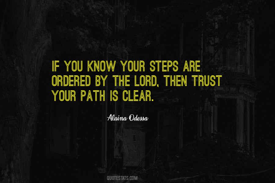 Steps Are Ordered Quotes #1831939