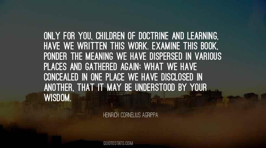 Quotes About The Wisdom Of Children #155029