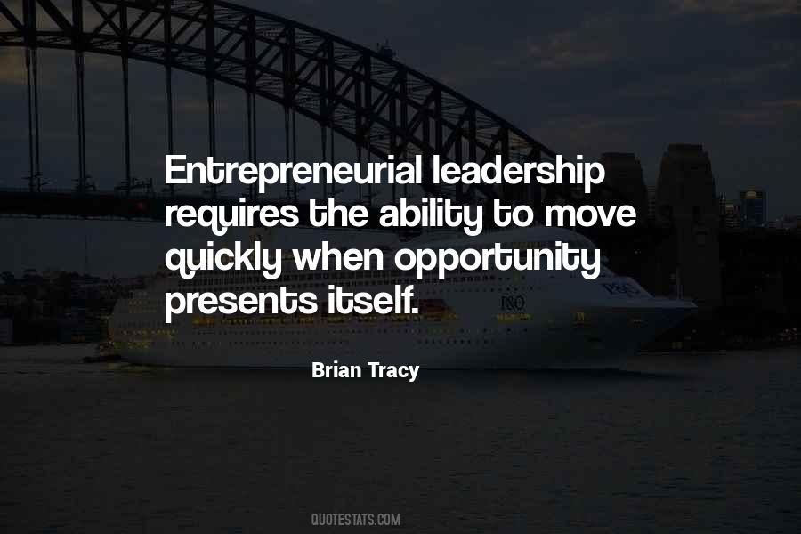 Entrepreneurial Leadership Quotes #433911