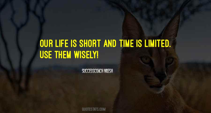 Use Your Time Wisely Quotes #604060