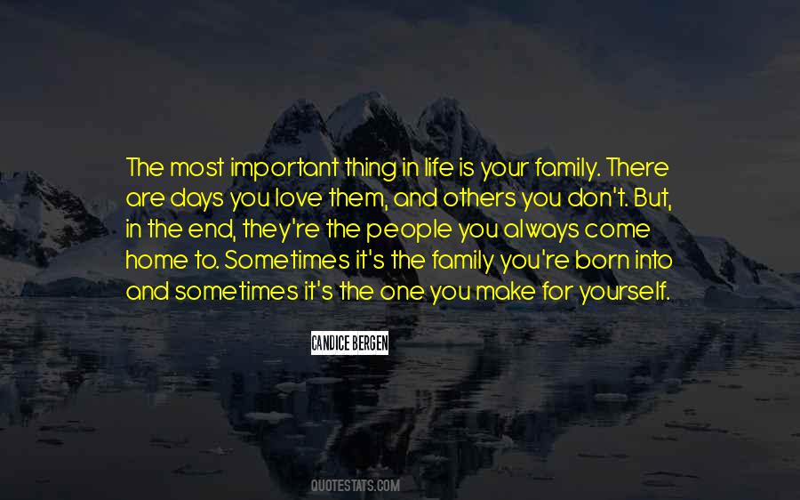 Family Is The Most Important Quotes #886617