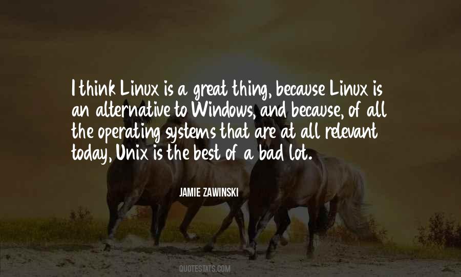 Unix Operating Quotes #1175848