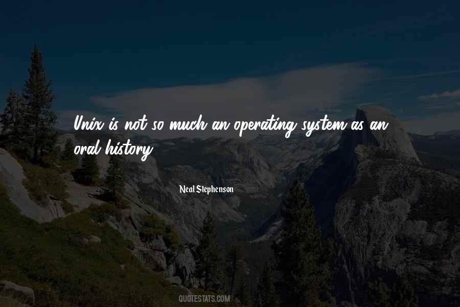 Unix Operating Quotes #913324