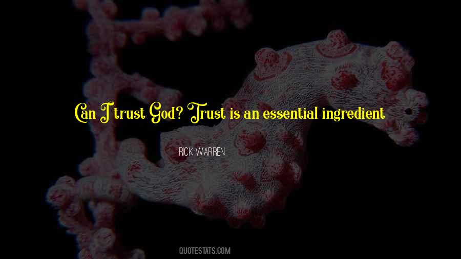 Trust From God Quotes #1308676