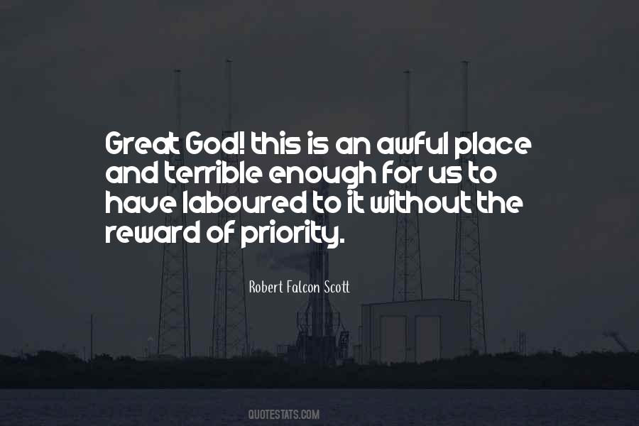 Awful God Quotes #985011